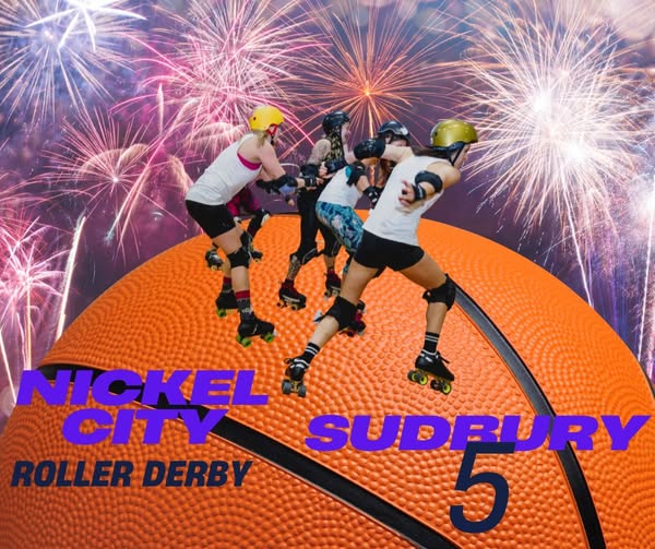 NCRD and sudbury 5 players on a basketball