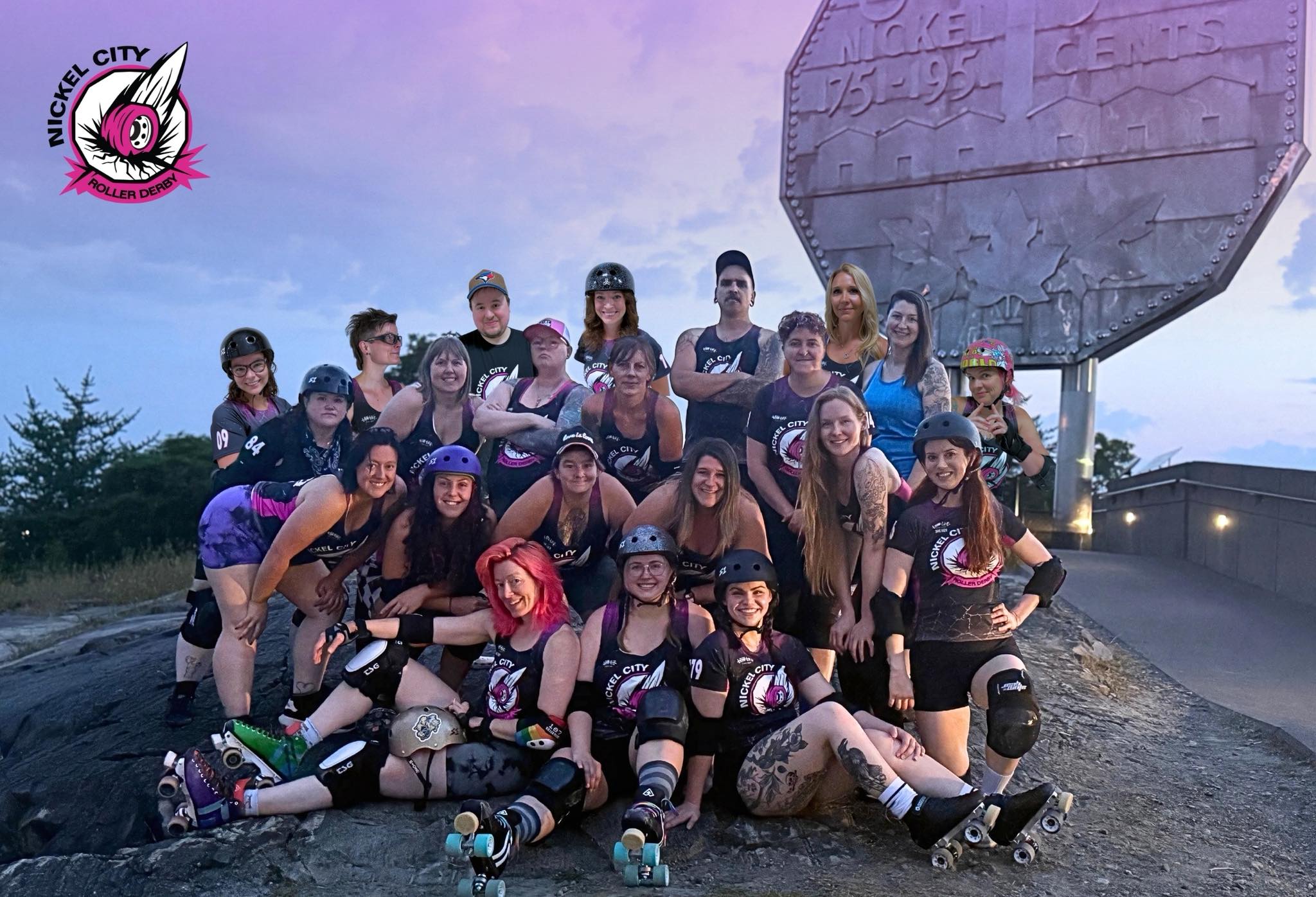 Nickelts and Dames roller derby team NCRD